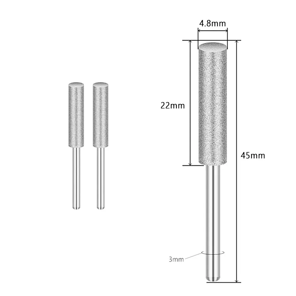 2PCS 4-5.5mm Diamond Chainsaw Sharpener Coated Cylindrical Burr Chainsaw Sharpener Stone File Carving Grinding Tools
2PCS 4-5.5mm Diamond Chainsaw Sharpener Coated Cylindrical Burr Chainsaw Sharpener Stone File Carving Grinding Tools