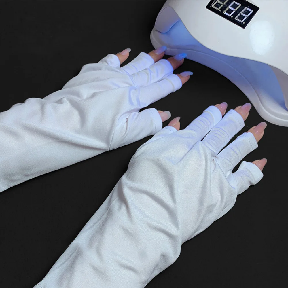

Пара предметов для ногтей перчатка для защиты от УФ-излучения защитные перчатки для дизайна ногтей гель для УФ лампы инструмент