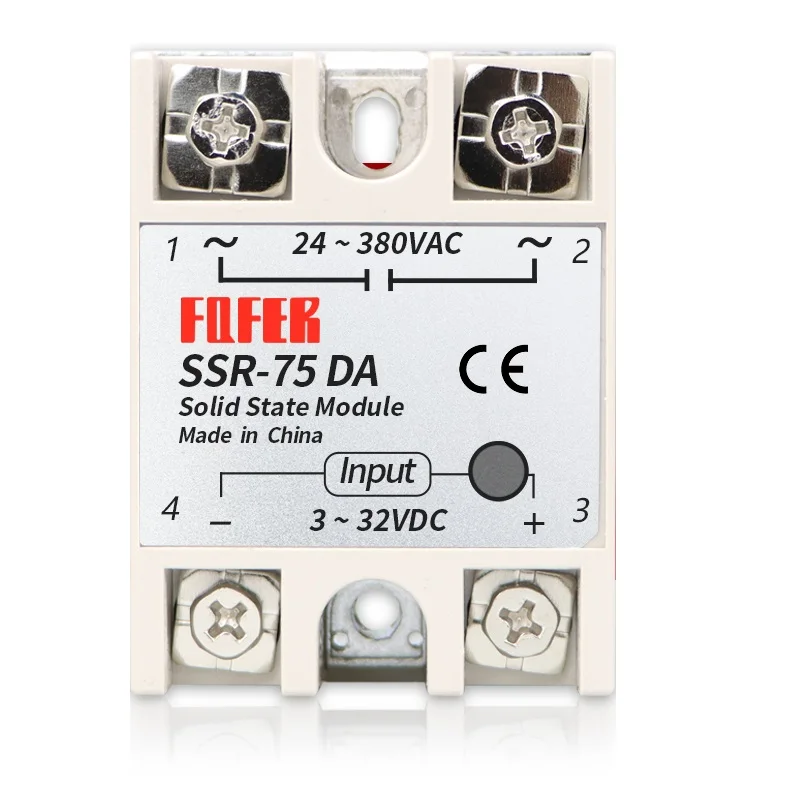 Реле SSR75DA SSR-75DA производитель 75A ssr, вход 3-32VDC выход 24-380VAC, 1 шт.
Реле SSR75DA SSR-75DA производитель 75A ssr, вход 3-32VDC выход 24-380VAC, 1 шт.