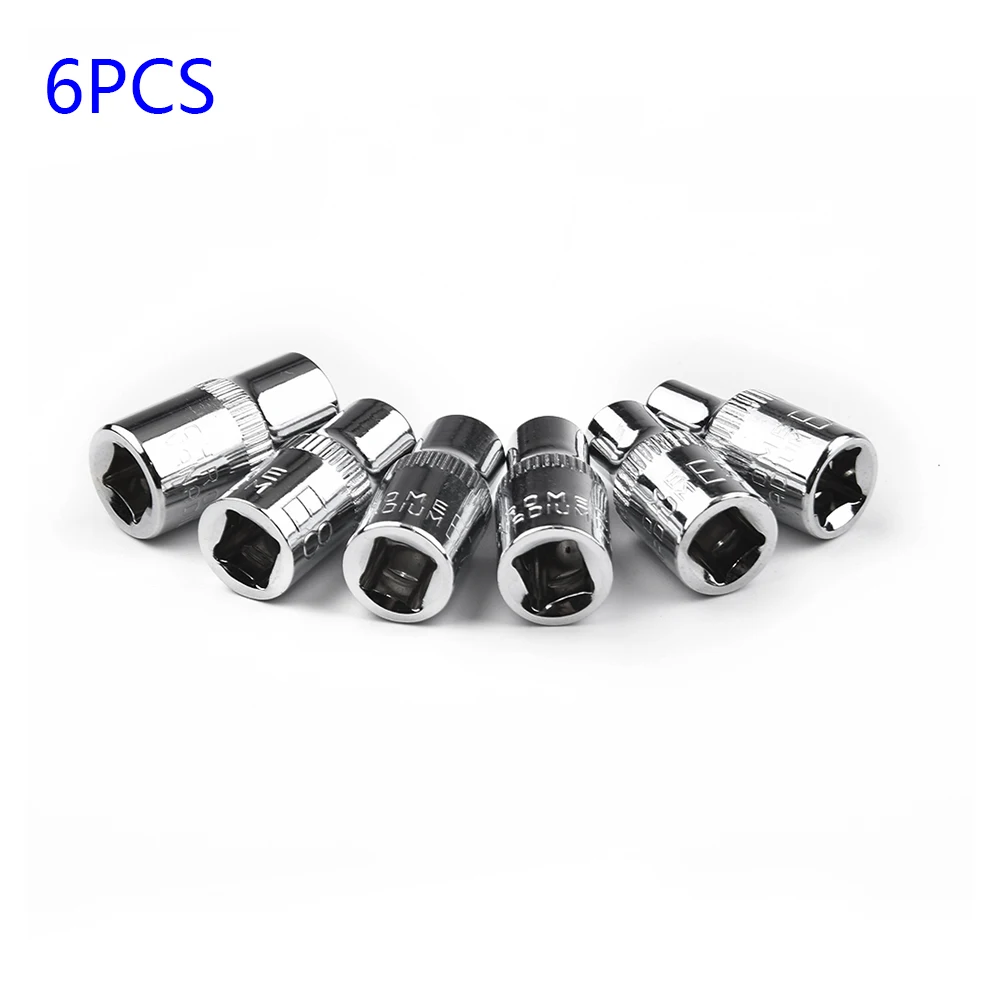 6pcs 1/4 Inch E Socket Set Torx Star Female Bit Durable E4-E8 E10 Homehold Hand Repair Tools Wrench Head Socket Nuts Tools
6pcs 1/4 Inch E Socket Set Torx Star Female Bit Durable E4-E8 E10 Homehold Hand Repair Tools Wrench Head Socket Nuts Tools