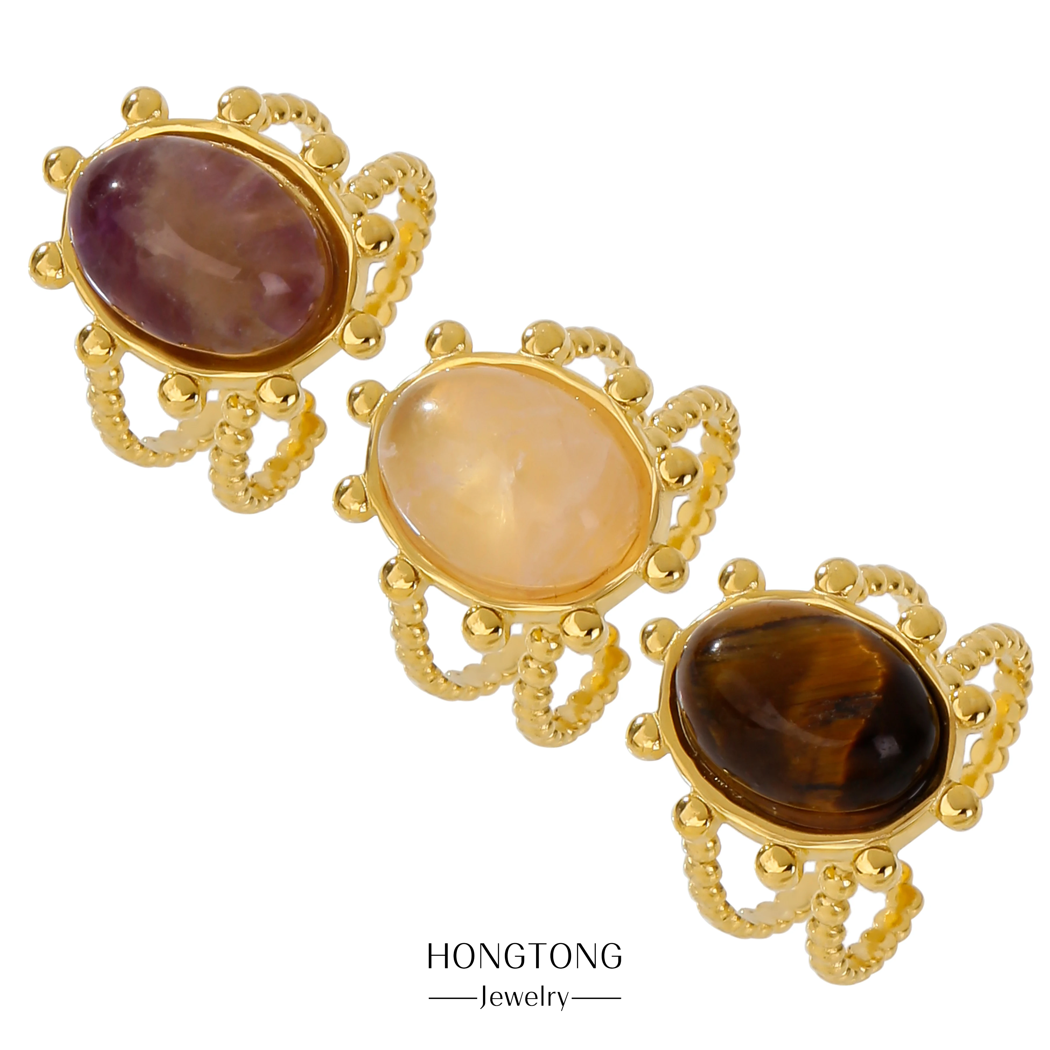 HONGTONG 18K Gold Dark Gem Oil Pressed Hot Style Best-Selling Fashion Ring Stainless Steel Ring Jewelry Gift Party
HONGTONG 18K Gold Dark Gem Oil Pressed Hot Style Best-Selling Fashion Ring Stainless Steel Ring Jewelry Gift Party