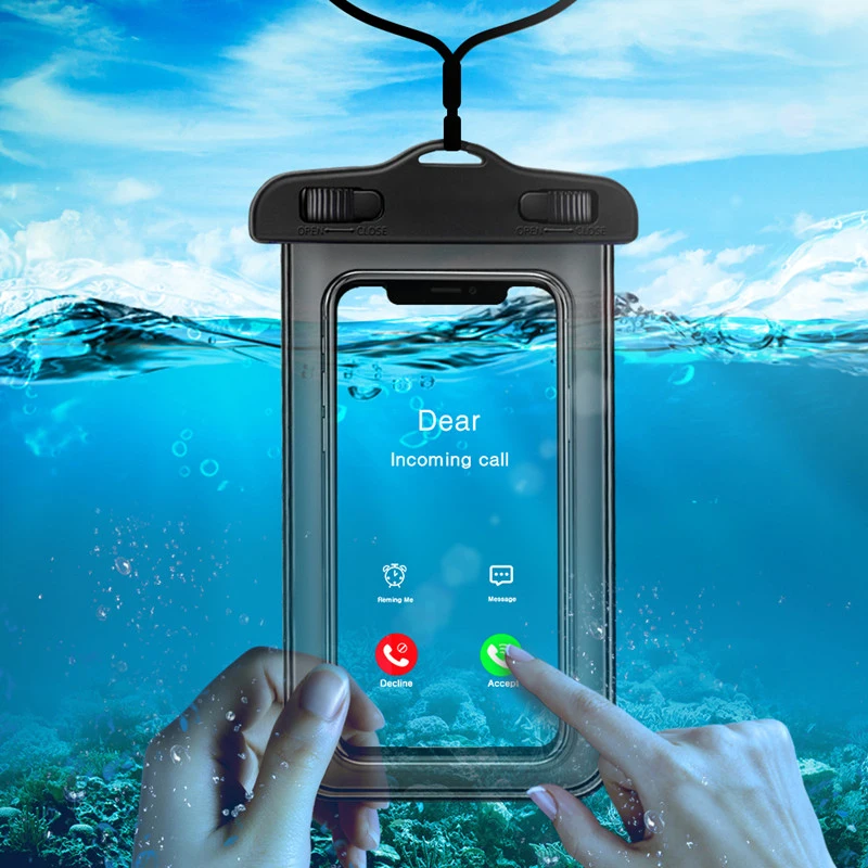 Mobile Phone Waterproof Bag For Swimming Surf Ski Rafting Diving Underwater Protective Cover Seaside Beach Boat Water Sports
Mobile Phone Waterproof Bag For Swimming Surf Ski Rafting Diving Underwater Protective Cover Seaside Beach Boat Water Sports