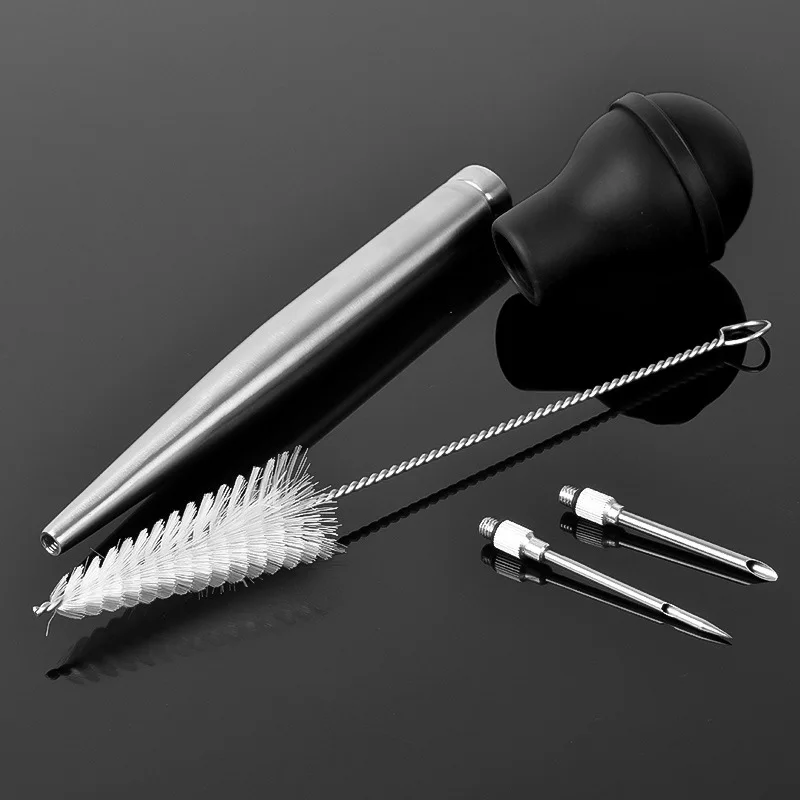 Durable Turkey Baster 4pcs/set Baster Injector For Kitchen Cooking Kitchen Tools Stainless Steel With Precision Needle
Durable Turkey Baster 4pcs/set Baster Injector For Kitchen Cooking Kitchen Tools Stainless Steel With Precision Needle