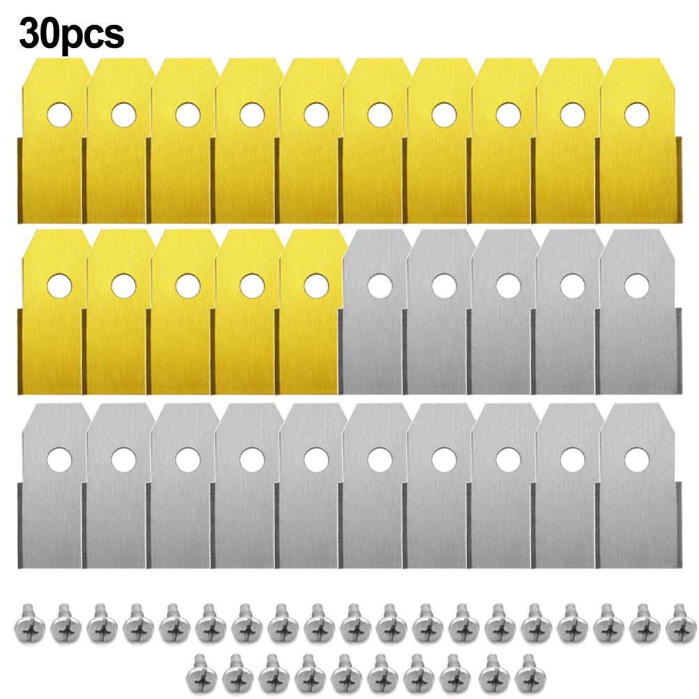 30pcs Stainless Steel Replacement Blades For Robotic Lawnmowers Robotic Lawnmowers Rustproof Blades Garden Tool Accessories
30pcs Stainless Steel Replacement Blades For Robotic Lawnmowers Robotic Lawnmowers Rustproof Blades Garden Tool Accessories