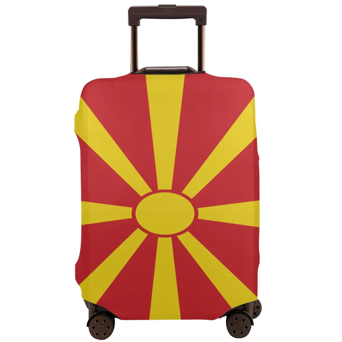 Flag Of Republic Of Macedonia North Skopje Luggage Protective Case Travel Elastic Dust Case Washable Luggage Protective Cover
Flag Of Republic Of Macedonia North Skopje Luggage Protective Case Travel Elastic Dust Case Washable Luggage Protective Cover