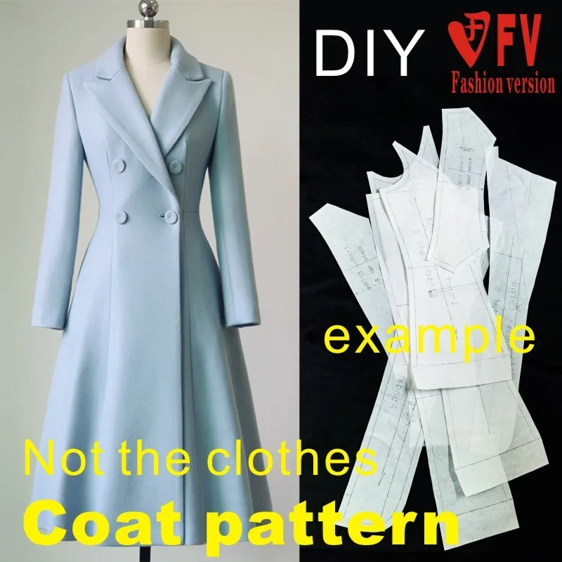 New big-name women's mid-length coat coat pattern 1:1 garment sewing structure drawing BFY-221
New big-name women's mid-length coat coat pattern 1:1 garment sewing structure drawing BFY-221