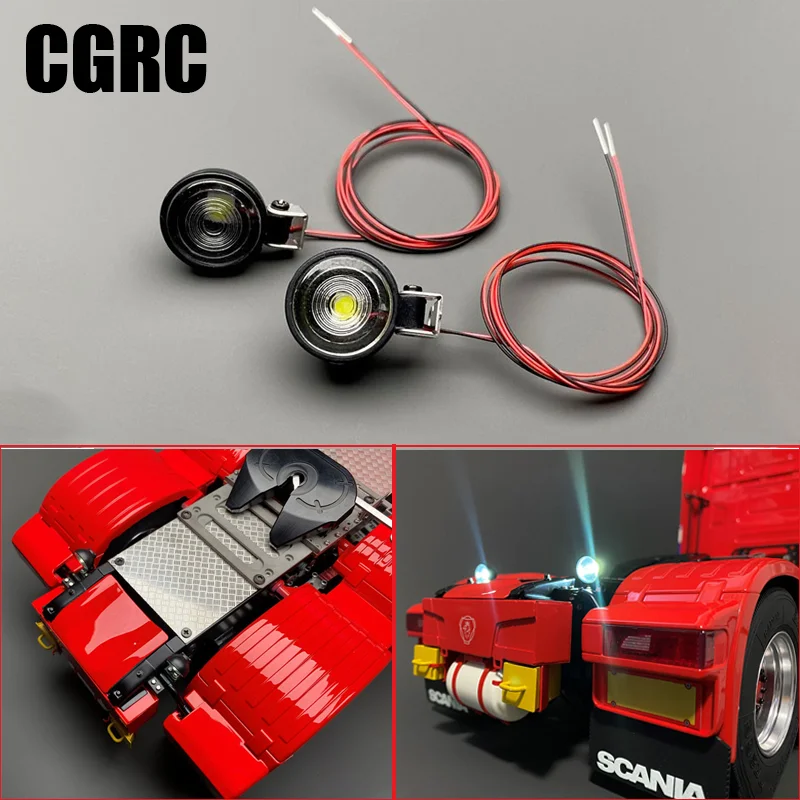 Led White Spotlight Front Model Decorate for 1/14 1/10 Tamiya RC Truck Trailer Tipper Scania Benz MAN Volvo Car DIY Parts
Led White Spotlight Front Model Decorate for 1/14 1/10 Tamiya RC Truck Trailer Tipper Scania Benz MAN Volvo Car DIY Parts