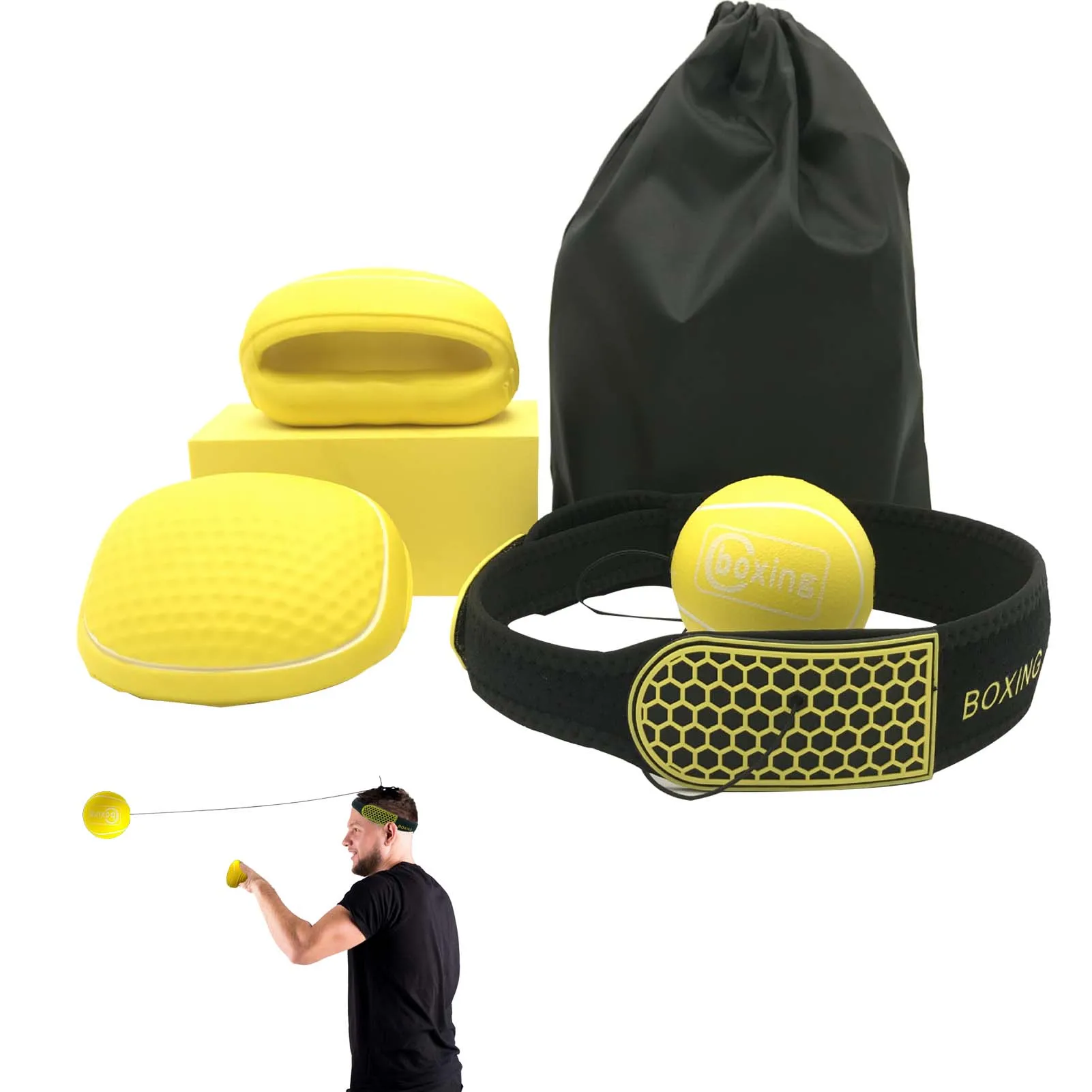 Boxing Reflex Ball Set Wearable Reflex Ball To Speed Up Reaction Time Perfect For Reaction Agility Punching Speed Hand Eye
Boxing Reflex Ball Set Wearable Reflex Ball To Speed Up Reaction Time Perfect For Reaction Agility Punching Speed Hand Eye