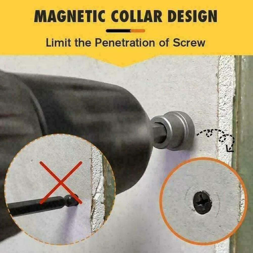 Plasterboard Drywall Bit Screwdriver Bit Woodworking Tools 1/4” Hex Shank 25/50mm 3pcs Electric Drill Bits High Quality Magnetic
Plasterboard Drywall Bit Screwdriver Bit Woodworking Tools 1/4” Hex Shank 25/50mm 3pcs Electric Drill Bits High Quality Magnetic