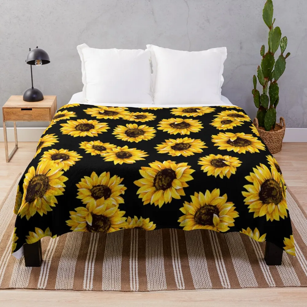 Sun flowers floral pattern - yellow flower Throw Blanket Blankets Sofas Of Knitted Decoration
Sun flowers floral pattern - yellow flower Throw Blanket Blankets Sofas Of Knitted Decoration