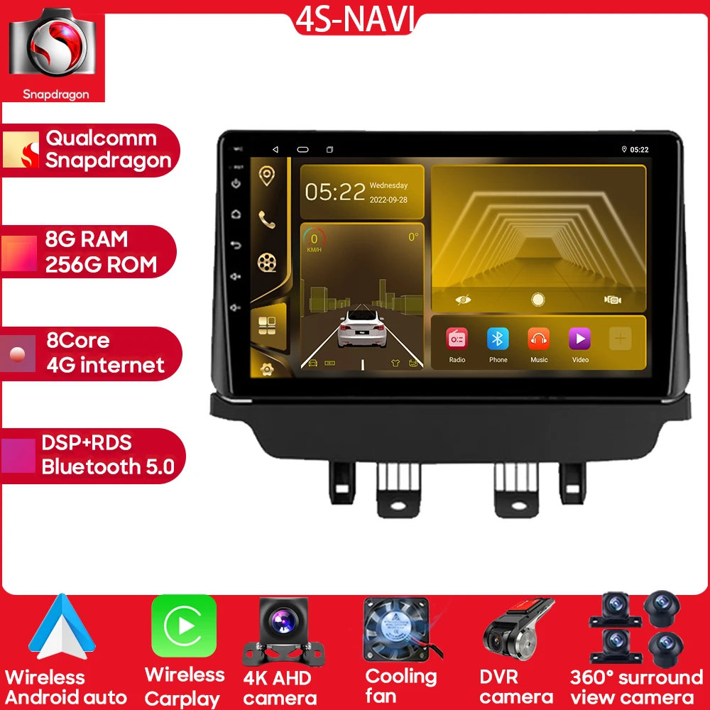 Qualcomm Snapdragon Car Multimedia Player Android 13 Intelligent System For Mazda CX-3 DK 2015-2018 Wireless Android Auto BT
Qualcomm Snapdragon Car Multimedia Player Android 13 Intelligent System For Mazda CX-3 DK 2015-2018 Wireless Android Auto BT