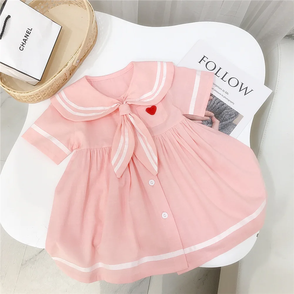 Girls dress summer dress new Western-style college style children's clothing baby girl short-sleeved baby girl skirt
Girls dress summer dress new Western-style college style children's clothing baby girl short-sleeved baby girl skirt