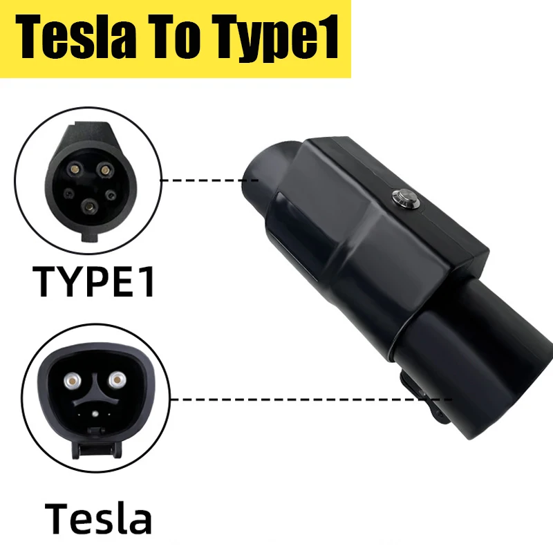 Tesla To Type 1 Adapter Electric Vehicle Tesla Plug To Sae J1772 Socket 32A Ev Car Charger Connector
Tesla To Type 1 Adapter Electric Vehicle Tesla Plug To Sae J1772 Socket 32A Ev Car Charger Connector