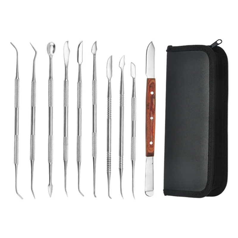 Spatula Plaster Knife Practical Stainless Steel Versatile Teeth Wax Carving Tool Set Wax Modeling Sculpting Tools
Spatula Plaster Knife Practical Stainless Steel Versatile Teeth Wax Carving Tool Set Wax Modeling Sculpting Tools