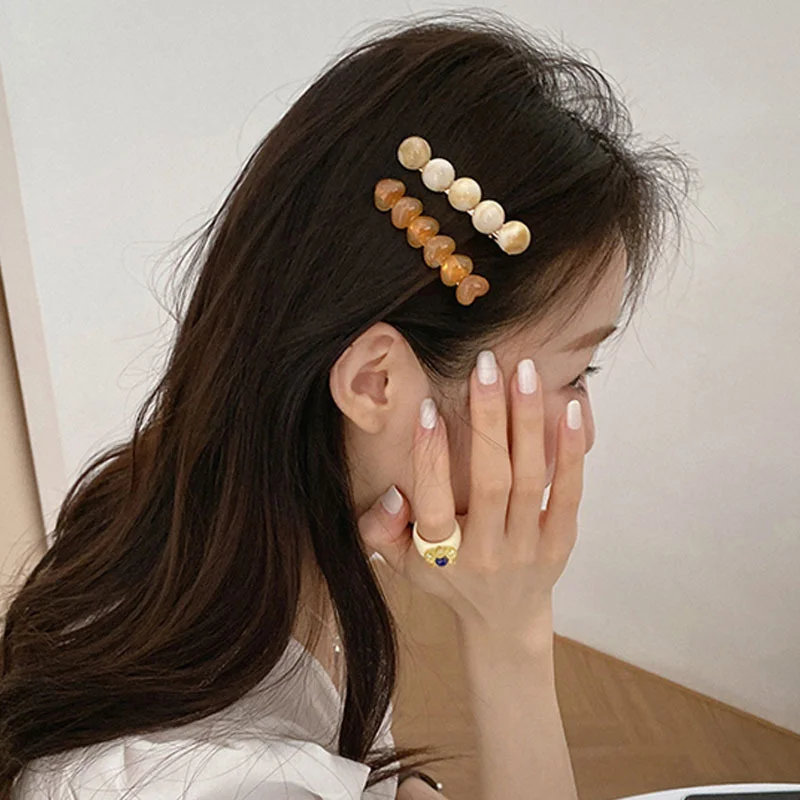 2PCS Handmade Hair Clips Pin For Women Geometric Heart Barrettes Headwear Fashion Girls Sweet Hairpins Hair Accessories
2PCS Handmade Hair Clips Pin For Women Geometric Heart Barrettes Headwear Fashion Girls Sweet Hairpins Hair Accessories