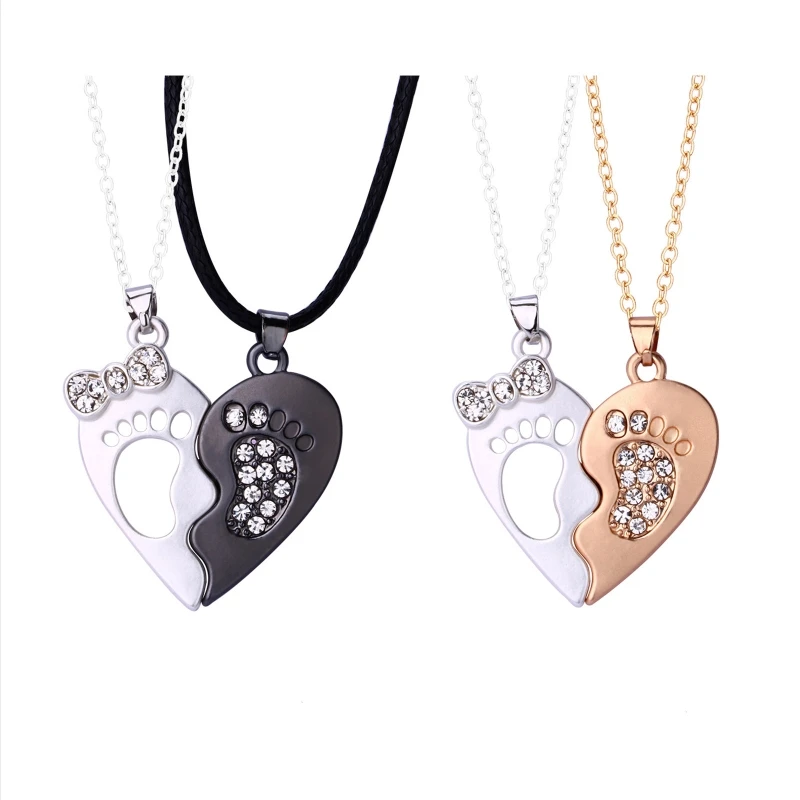 Couple Heart Magnet Necklace Footprint Matching Rhinestone Necklace for Boyfriend Girlfriend Jewelry Gift Birthday
Couple Heart Magnet Necklace Footprint Matching Rhinestone Necklace for Boyfriend Girlfriend Jewelry Gift Birthday