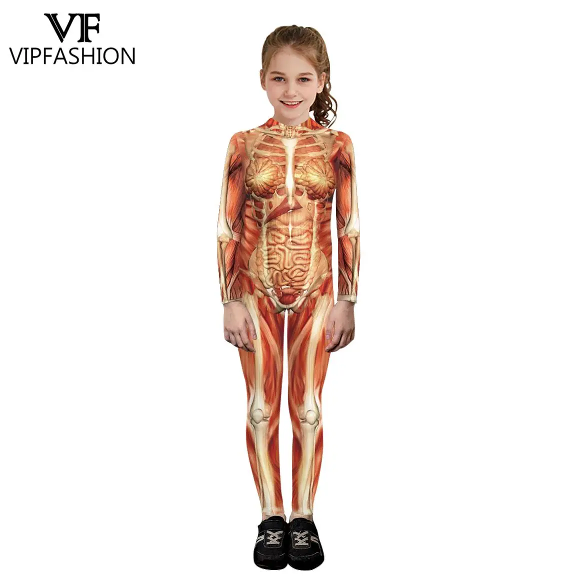 VIP FASHION Halloween Scary Cosplay Costumes for Kids muscle body print 3D Carnival Party Clothing Skull Dress Jumpsuit
VIP FASHION Halloween Scary Cosplay Costumes for Kids muscle body print 3D Carnival Party Clothing Skull Dress Jumpsuit
