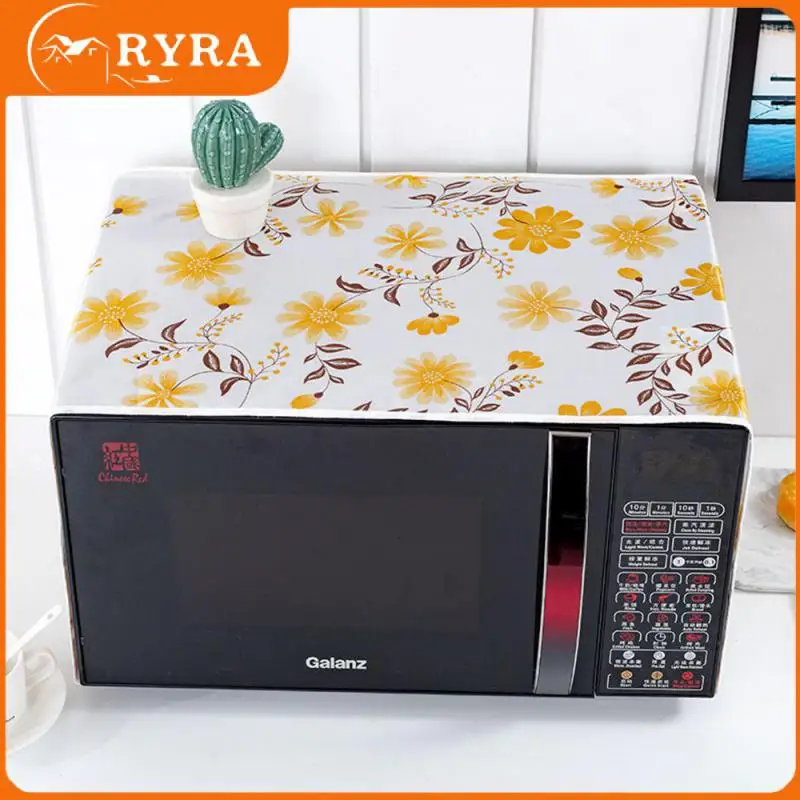 

Dust Proof Oven Cover Moisture-proof Microwave Dust Cover Dustproof Healthy Materials Printed Microwave Dust Cover Oil Proof