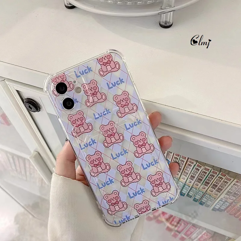 Clmj Card Holder Bear Phone Case For iPhone 11 12 13 14 Pro Max 7 8 Plus X XR XS Soft Silicone Protective Cover Can Put Photo
Clmj Card Holder Bear Phone Case For iPhone 11 12 13 14 Pro Max 7 8 Plus X XR XS Soft Silicone Protective Cover Can Put Photo