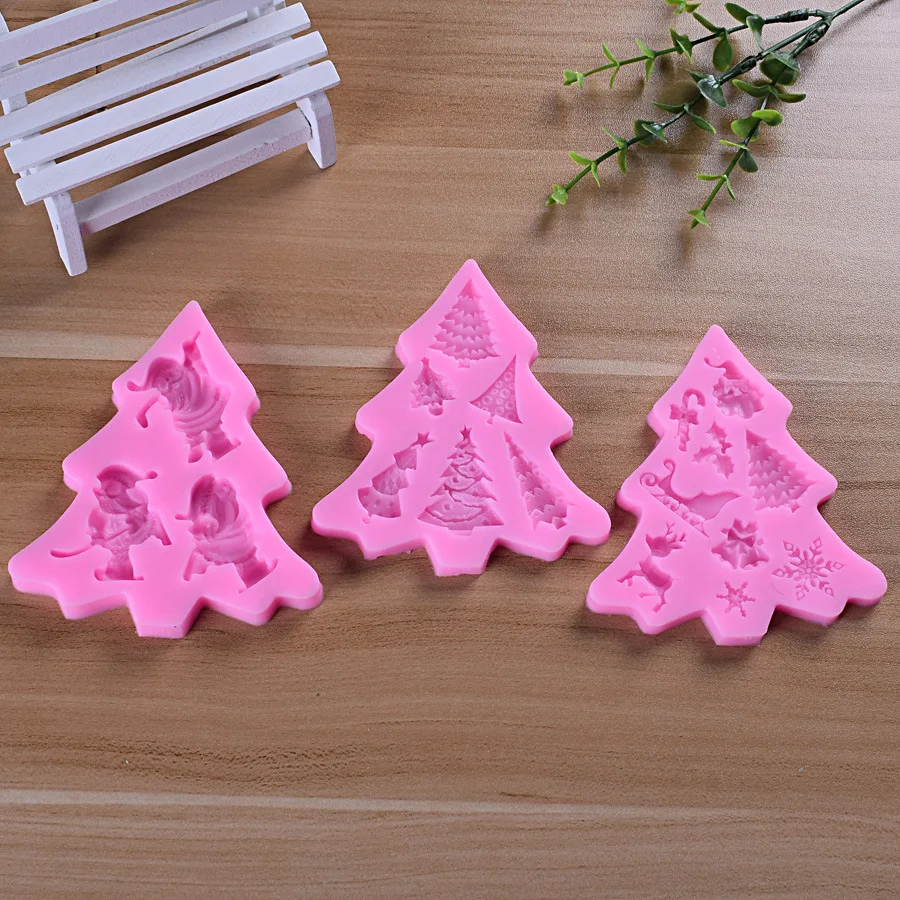 Three Kinds Silicone Christmas Tree Molds Kitchen DIY Baking Chocolate Cake Fondant Biscuit Decoration Tools Kitchen Accessories
Three Kinds Silicone Christmas Tree Molds Kitchen DIY Baking Chocolate Cake Fondant Biscuit Decoration Tools Kitchen Accessories