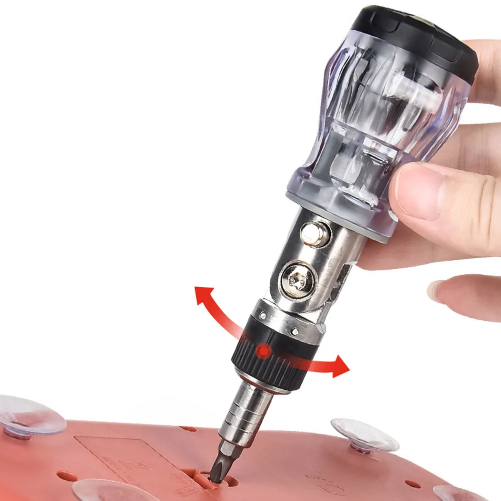 8 In 1 Multi-angle Ratchet Screwdriver With Bits 2 In 1 Magnetizer For Home Use Electric Tools For Electrician Hand Tools
8 In 1 Multi-angle Ratchet Screwdriver With Bits 2 In 1 Magnetizer For Home Use Electric Tools For Electrician Hand Tools