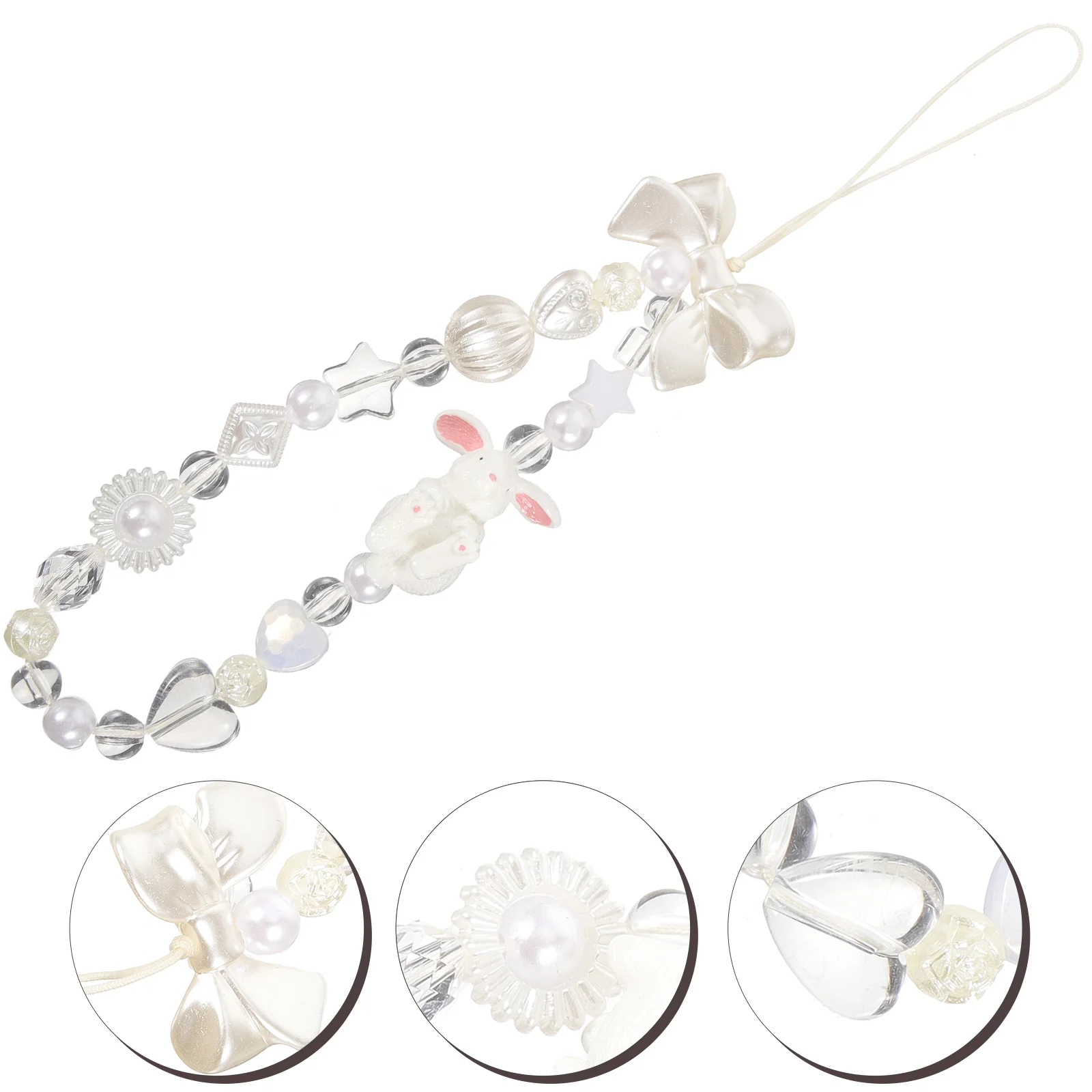 Rabbit Mobile Phone Chain Short Lanyard Wrist Lanyard For Keys Case Beaded Wristlet String
Rabbit Mobile Phone Chain Short Lanyard Wrist Lanyard For Keys Case Beaded Wristlet String