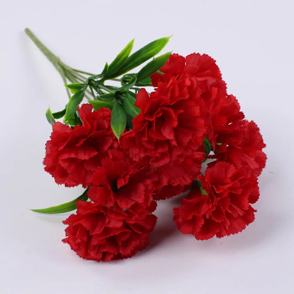 Carnation Artificial Flowers 11Head Plastic Silk Fake Flower Home Party Wedding Decoration Mother Day Home Decor
Carnation Artificial Flowers 11Head Plastic Silk Fake Flower Home Party Wedding Decoration Mother Day Home Decor