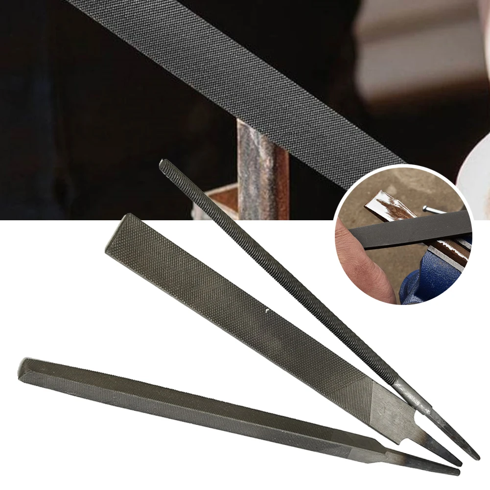 

3pcs 6Inch 150mm Industrial Steel Files Set Flat/Round/Triangle/Square For Metalworking Woodworking Steel Rasp File Accessory