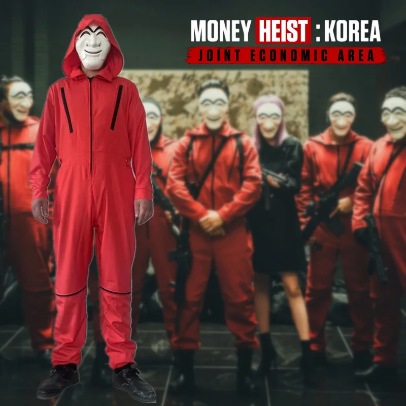 2022 Money Heist Korea Mask Joint Economic Area Cosplay costume Plastic Half Face Masks Helmet Masquerade Halloween Party
2022 Money Heist Korea Mask Joint Economic Area Cosplay costume Plastic Half Face Masks Helmet Masquerade Halloween Party