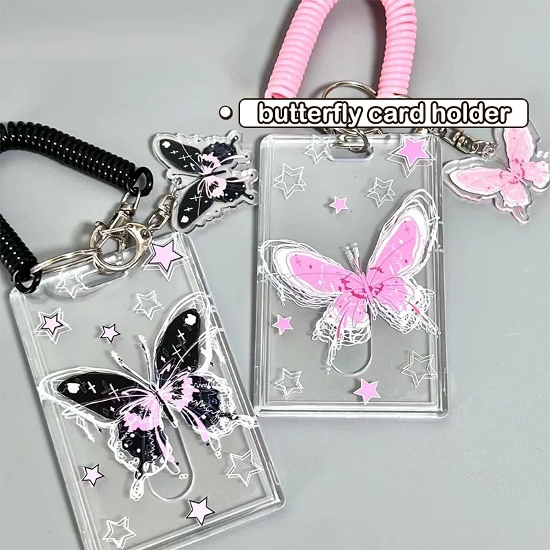 Y2K защитный чехол для Карт С Рисунком бабочки, брелок для карт, нажимная карта, задняя фотография, с эластичной веревкой
Y2K защитный чехол для Карт С Рисунком бабочки, брелок для карт, нажимная карта, задняя фотография, с эластичной веревкой