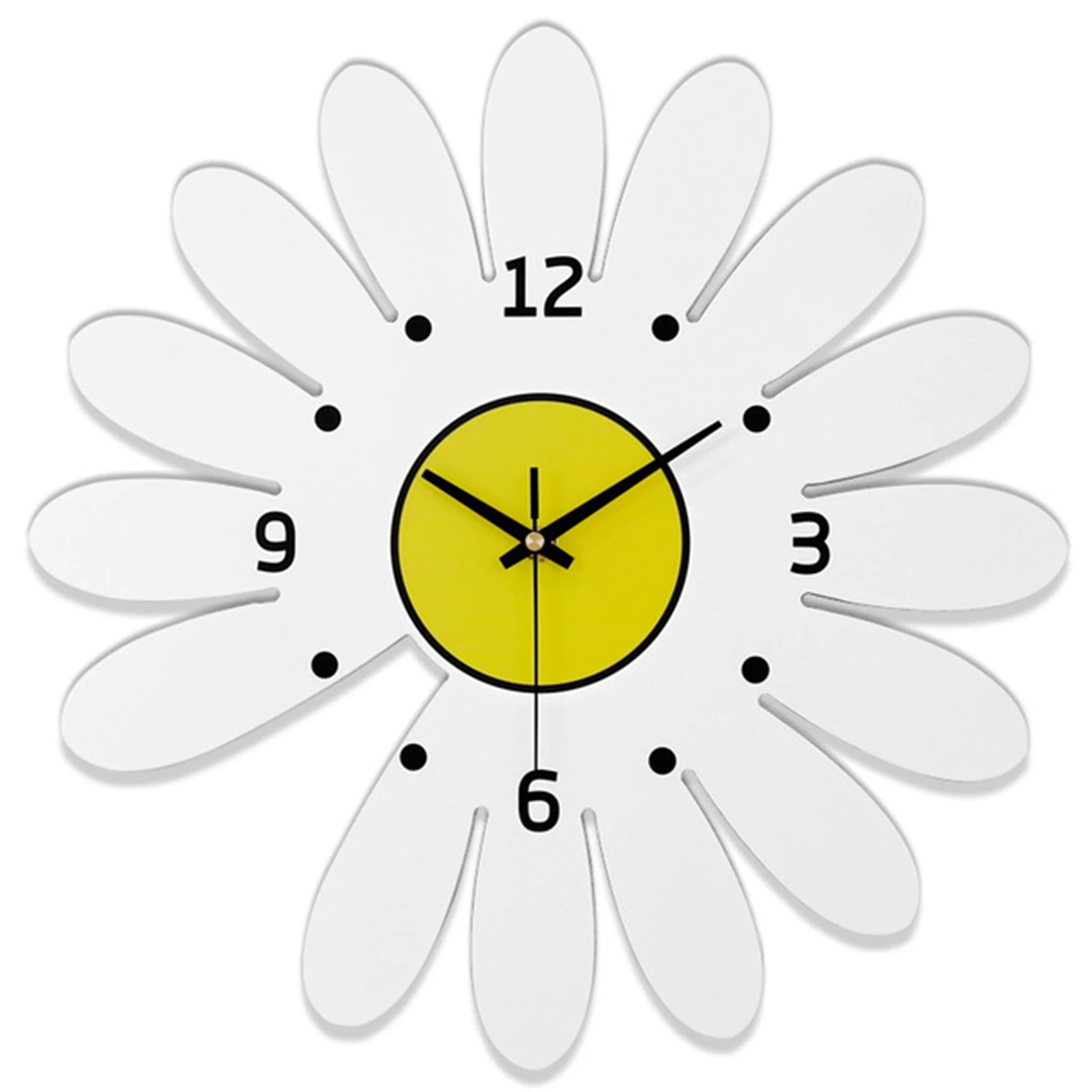 Flower-Shaped Wall Clock White Daisy Wall Hanging Clock for Home Living Room Office flower-shaped
Flower-Shaped Wall Clock White Daisy Wall Hanging Clock for Home Living Room Office flower-shaped