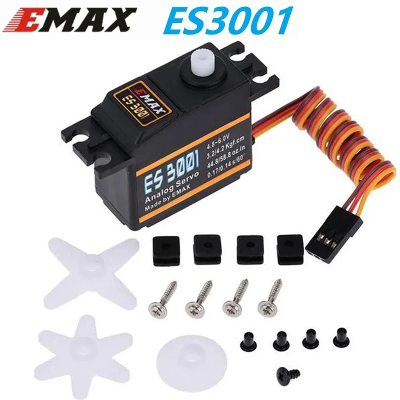 EMAX ES3001 43g пластиковая Шестерня 4,8-6,0 в RC вертолет морской стандартный аналоговый сервопривод
EMAX ES3001 43g пластиковая Шестерня 4,8-6,0 в RC вертолет морской стандартный аналоговый сервопривод