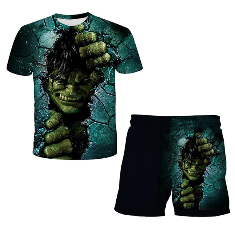 Summer Cartoon 3D Clothing Set Boys Hulk Boys Girls New Summer T-Shirt + Shorts Set 4-14 Years Old Baby Boys Casual Clothing Set
Summer Cartoon 3D Clothing Set Boys Hulk Boys Girls New Summer T-Shirt + Shorts Set 4-14 Years Old Baby Boys Casual Clothing Set