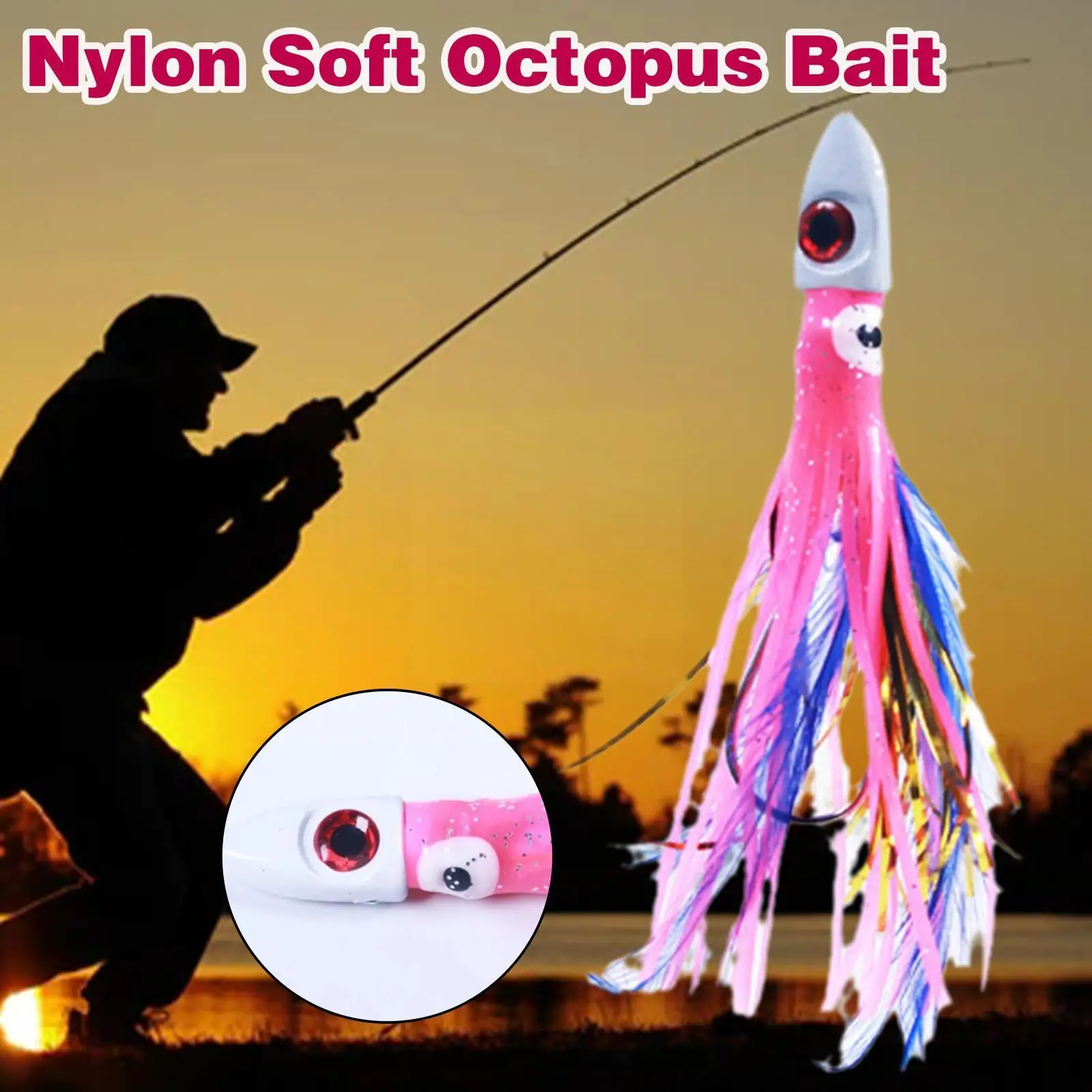 13cm/18g Realistic Boat Fishing Lure Octopus Shape Reusable Hook Crank Fishing Fishing Octopus Bait Portable Bait Lure D2y2
13cm/18g Realistic Boat Fishing Lure Octopus Shape Reusable Hook Crank Fishing Fishing Octopus Bait Portable Bait Lure D2y2