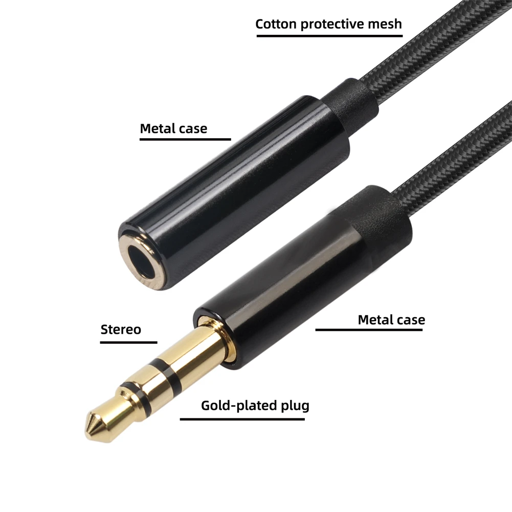 Headphone Audio Extension Cable Extension Wired Female To Male Mobile Phone Notebook Outputs Sound Stereo Audio
Headphone Audio Extension Cable Extension Wired Female To Male Mobile Phone Notebook Outputs Sound Stereo Audio