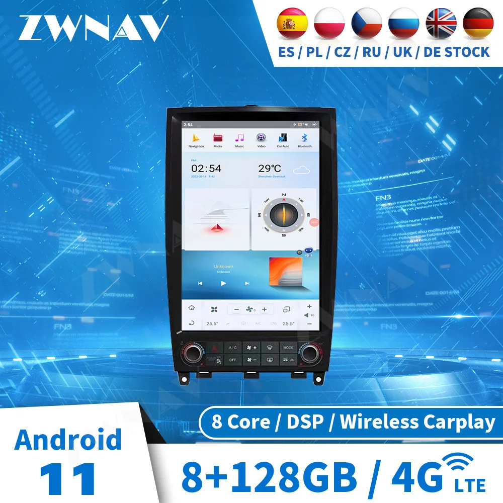 Qualcomm 665 8+128G Tesla Screen Carplay For Infiniti EX25 EX35 QX50 2009-2015 Android 11 Audio Stereo Radio GPS Navi Head Unit
Qualcomm 665 8+128G Tesla Screen Carplay For Infiniti EX25 EX35 QX50 2009-2015 Android 11 Audio Stereo Radio GPS Navi Head Unit