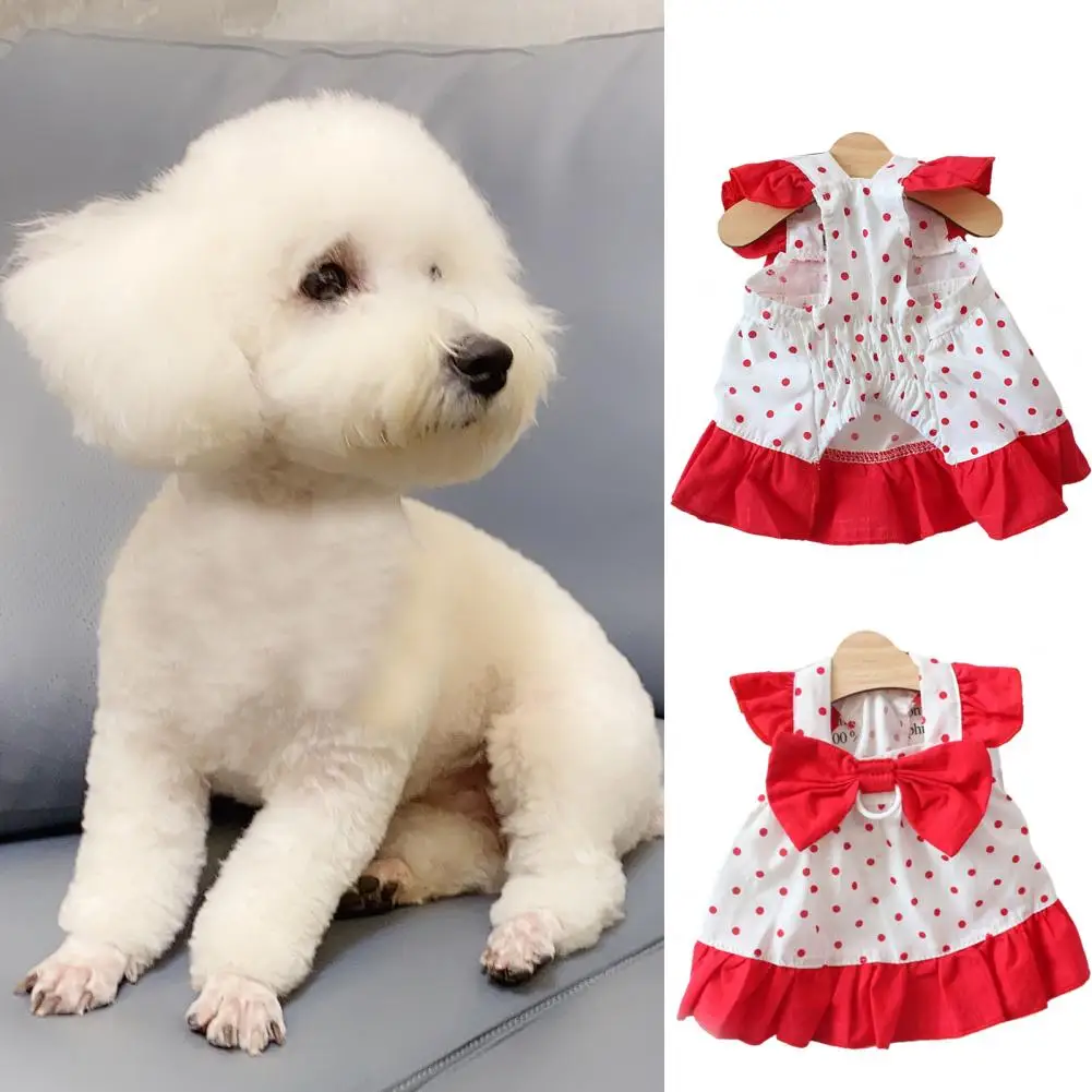 Adorable Red Polka Dot Princess Dress Ins Style Sweet Bowtie for Dogs And Cats Spring Summer Pet Supply
Adorable Red Polka Dot Princess Dress Ins Style Sweet Bowtie for Dogs And Cats Spring Summer Pet Supply