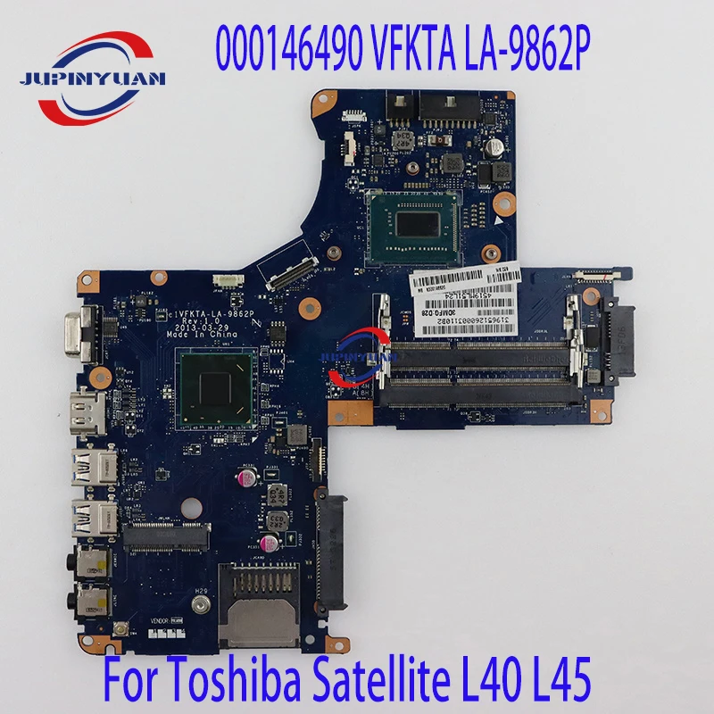 Центральный процессор K000146490 VFKTA LA-9862P w 1037U для ноутбука Toshiba Satellite L40 L45, материнская плата для ноутбука, ПК
Центральный процессор K000146490 VFKTA LA-9862P w 1037U для ноутбука Toshiba Satellite L40 L45, материнская плата для ноутбука, ПК