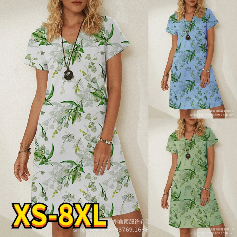 2022 Summer Women's Abstract Printed Painting Dress V Neck Knee Length 3D Printed Dresses New Design Black Blue Tops 8XL
2022 Summer Women's Abstract Printed Painting Dress V Neck Knee Length 3D Printed Dresses New Design Black Blue Tops 8XL