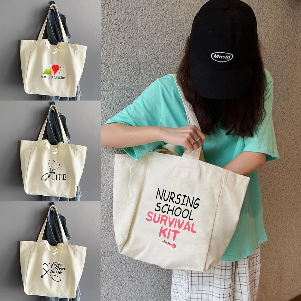 Foldable Canvas Outdoor Storage Shoulder Bag Portable Women High Capacity Hand-held Organizer Nurse Print Multifunctional Tote
Foldable Canvas Outdoor Storage Shoulder Bag Portable Women High Capacity Hand-held Organizer Nurse Print Multifunctional Tote