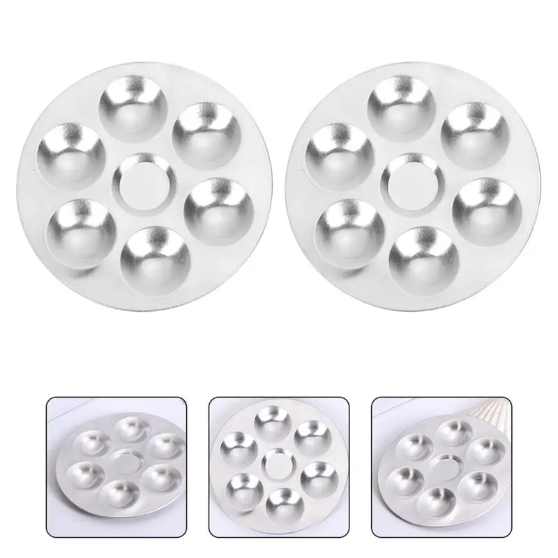 2Pcs Stainless Steel Painting Palette Painting Pallet Pigment Trays Practical Painting Trays For WaterColor Oil Painting
2Pcs Stainless Steel Painting Palette Painting Pallet Pigment Trays Practical Painting Trays For WaterColor Oil Painting