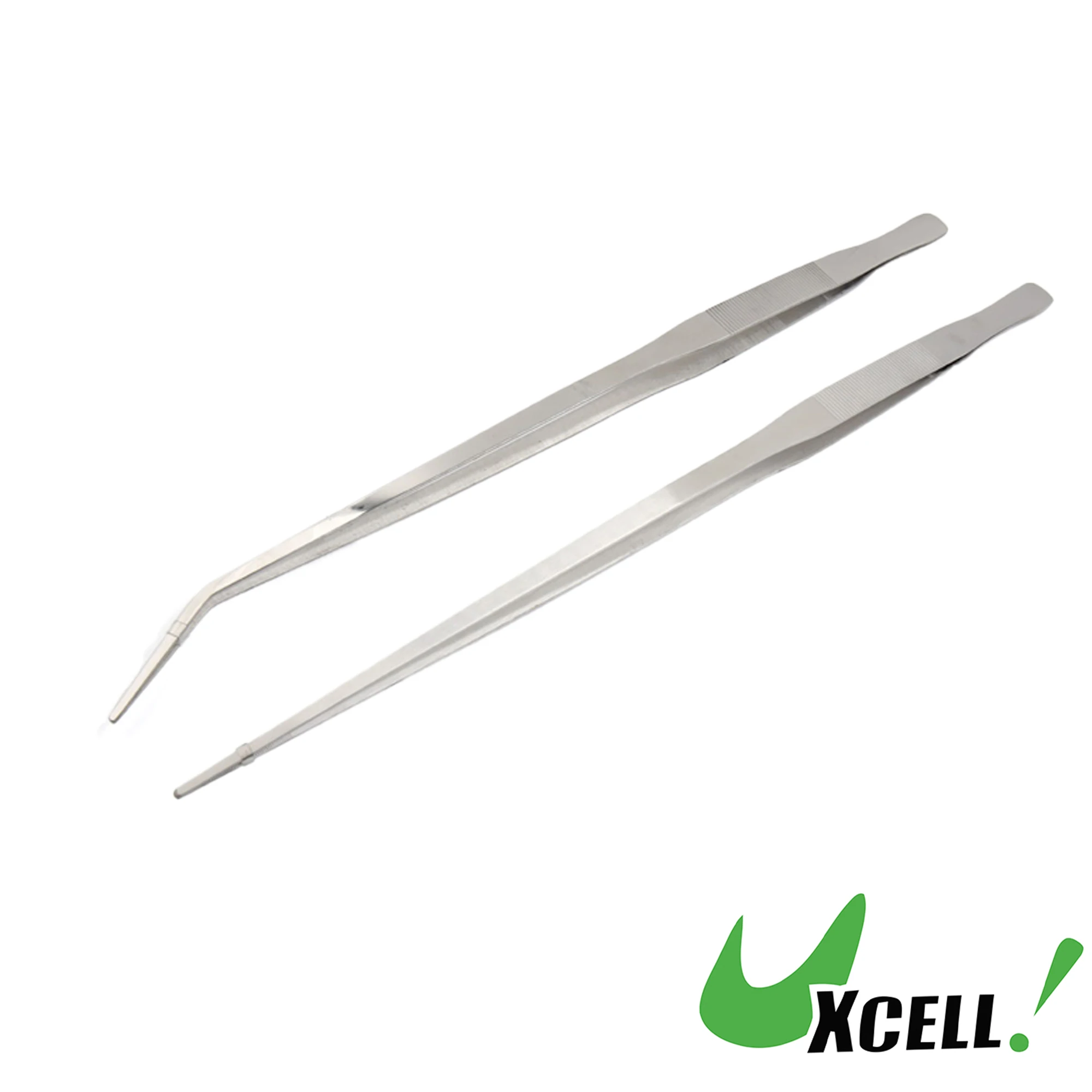 

UXCELL 48cm Aquarium Curved Straight Tweezers Water Grass Clip Fish Tank Aquatic Plants Cleaner Tools Reptile Feeding Tongs