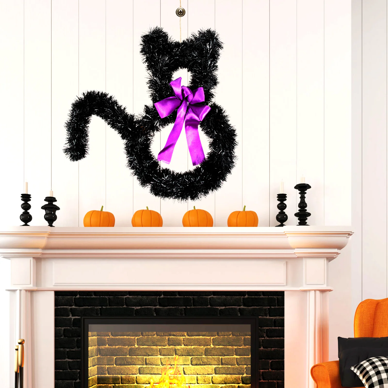 Cat Wreath Rattan Hanging Wreath Tinsel Front Door Wreath Garland for Party Home Door Wall
Cat Wreath Rattan Hanging Wreath Tinsel Front Door Wreath Garland for Party Home Door Wall