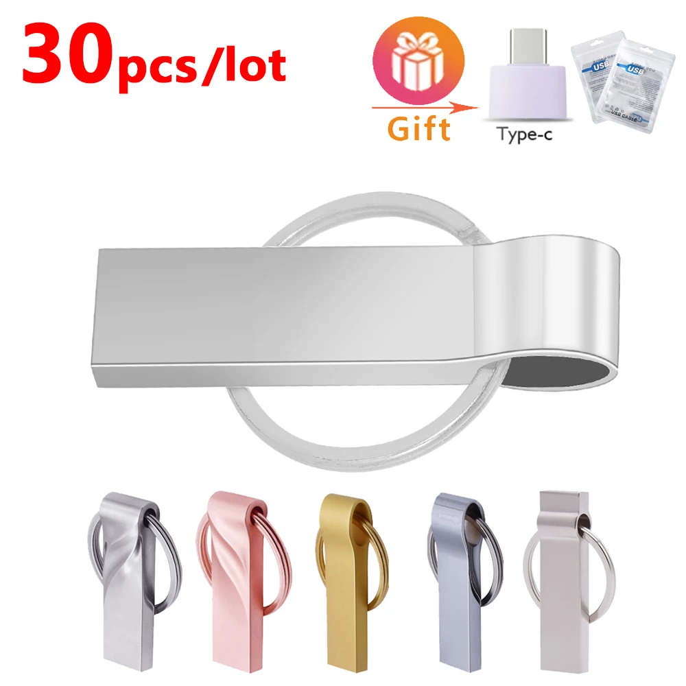 New 30pcs Usb Fash Drive 64GB 32GB 1GB 8GB 4GB pen drive 128gb flash drive waterproof silver u disk memoria cel usb stick gift
New 30pcs Usb Fash Drive 64GB 32GB 1GB 8GB 4GB pen drive 128gb flash drive waterproof silver u disk memoria cel usb stick gift