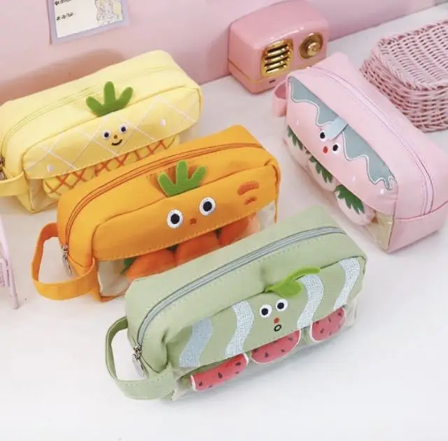 Fruit And Vegetable Park Cartoon Plush Pencil Bag Wind Pencil Box Junior High School Stationery Box Japanese Primary And Seconda
Fruit And Vegetable Park Cartoon Plush Pencil Bag Wind Pencil Box Junior High School Stationery Box Japanese Primary And Seconda