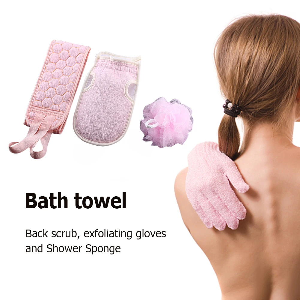 3pcs/set Body Cleaning Soft Brushes Household Hotel Shower Ball Back Scrubber Set Exfoliating Skin Towel Bath Gloves
3pcs/set Body Cleaning Soft Brushes Household Hotel Shower Ball Back Scrubber Set Exfoliating Skin Towel Bath Gloves