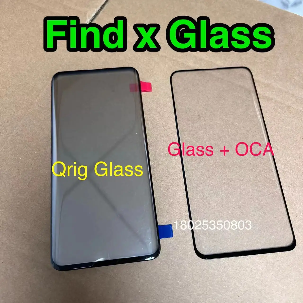 Подходит для oppo findx LCD screen glass Findx внешнее стекло дисплея с OCA клей запасные части для ремонта
Подходит для oppo findx LCD screen glass Findx внешнее стекло дисплея с OCA клей запасные части для ремонта