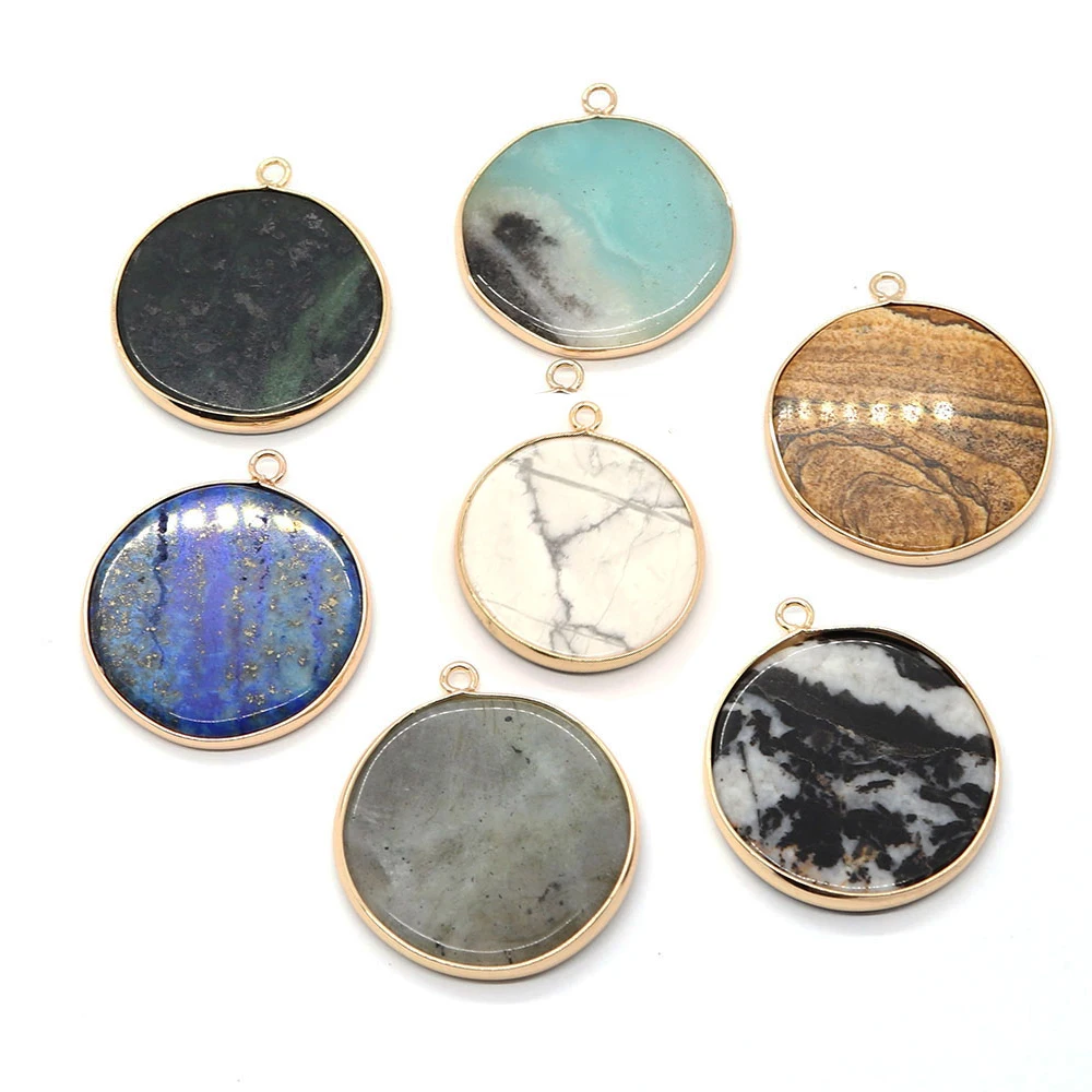 Flat Round Lapis Lazuli Labradorite Charms Natural Stone Gem DIY Making Necklaces Earrings Jewelry Pendant Disc Howlite Charms
Flat Round Lapis Lazuli Labradorite Charms Natural Stone Gem DIY Making Necklaces Earrings Jewelry Pendant Disc Howlite Charms