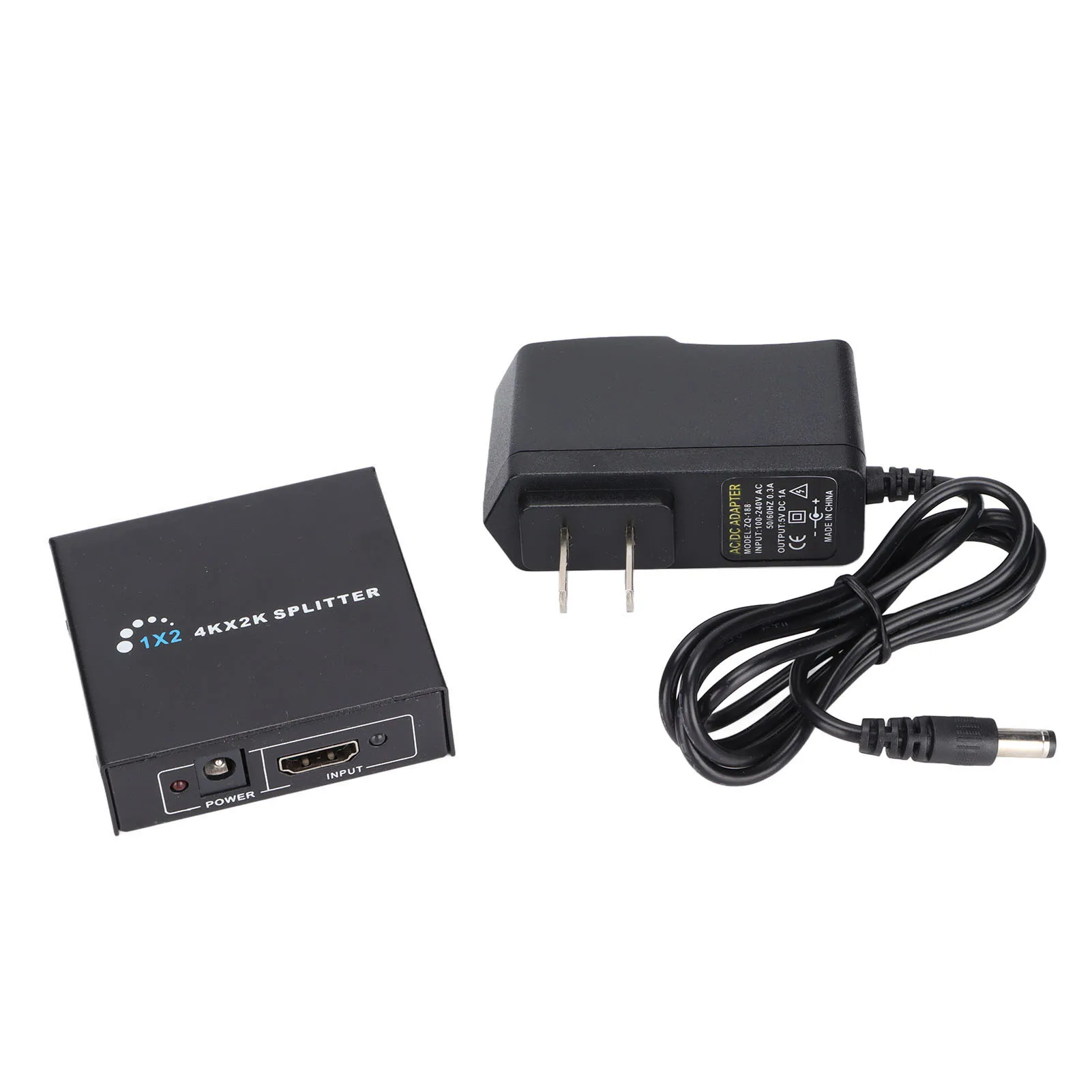 HD Multimedia Interface Splitter 1 in 2 Out HD Multimedia Interface Extender for Monitors LCD TVs Computers 100‑240VUS Plug 
HD Multimedia Interface Splitter 1 in 2 Out HD Multimedia Interface Extender for Monitors LCD TVs Computers 100‑240VUS Plug