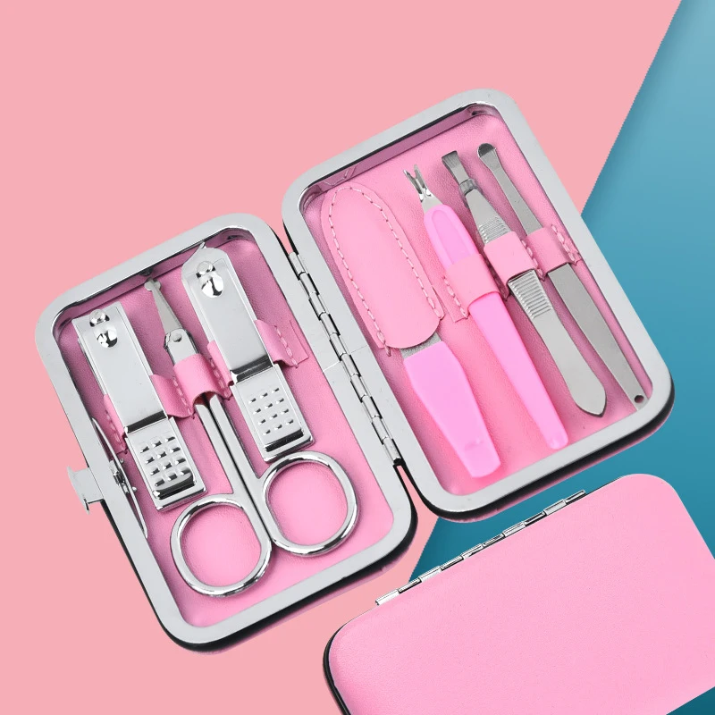 Nail Clippers Set 7 in 1 Exquisite Portable Stainless Steel Manicure Kits Care Tools Nail Nippers Pedicure Gift Package
Nail Clippers Set 7 in 1 Exquisite Portable Stainless Steel Manicure Kits Care Tools Nail Nippers Pedicure Gift Package
